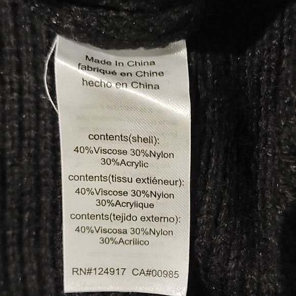 Danielle Bernstein‎ Oversized Crewneck Sweater in Black Size S/M - Picture 7 of 8